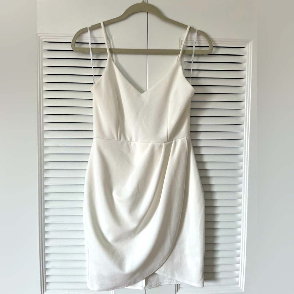 Lulus White bodycon dress, Size Small